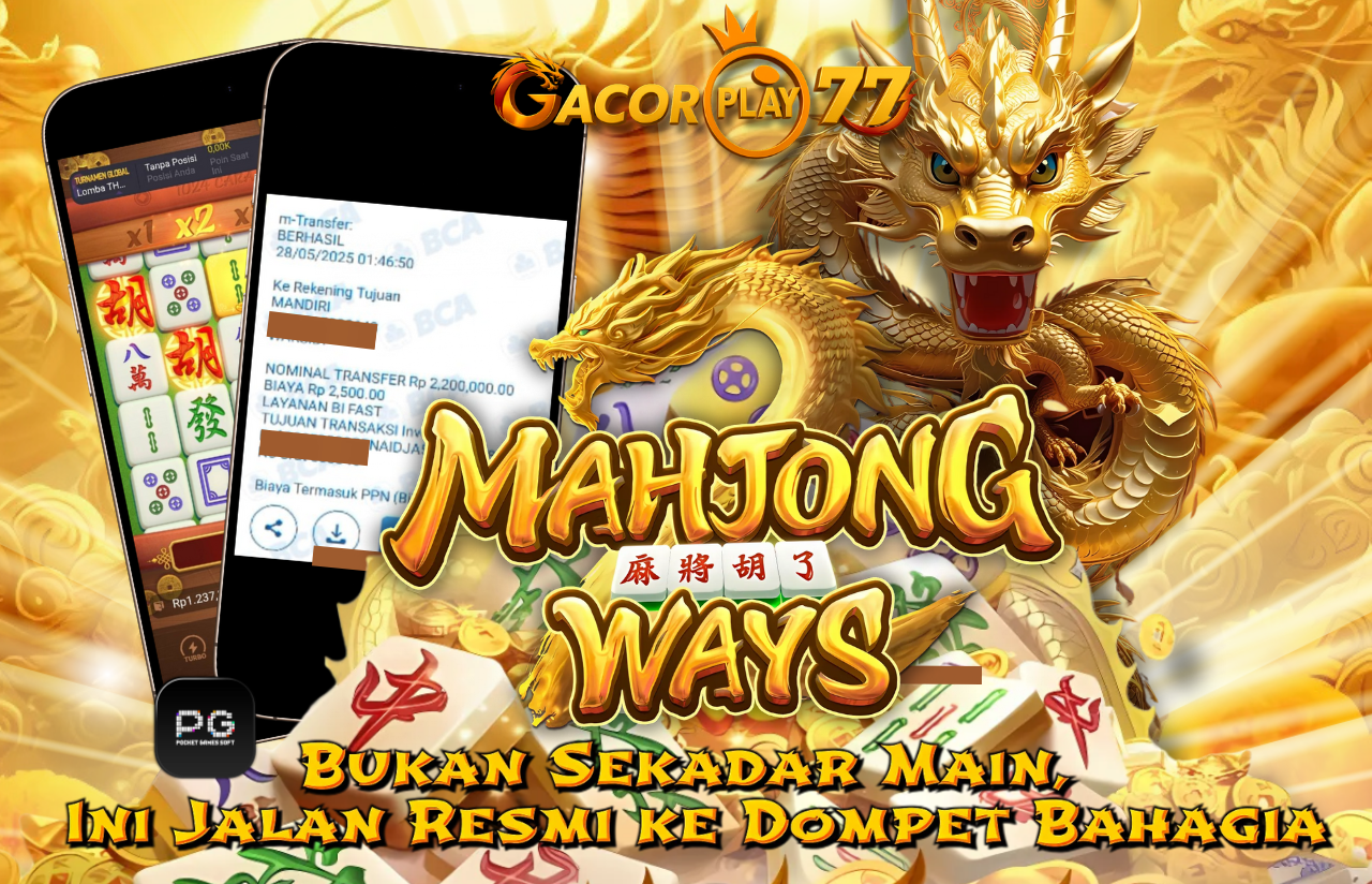 Selamat kepada user id : ad****77 Wede Rp 2.200.000 di Game MAHJONG WAYS  PG SOFT Cair Gk Sampe 1 Menit! Menang Mudah di Gacorplay77
